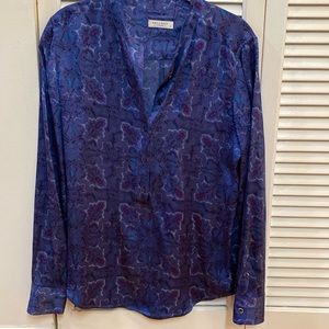 Silk long sleeve equipment blouse